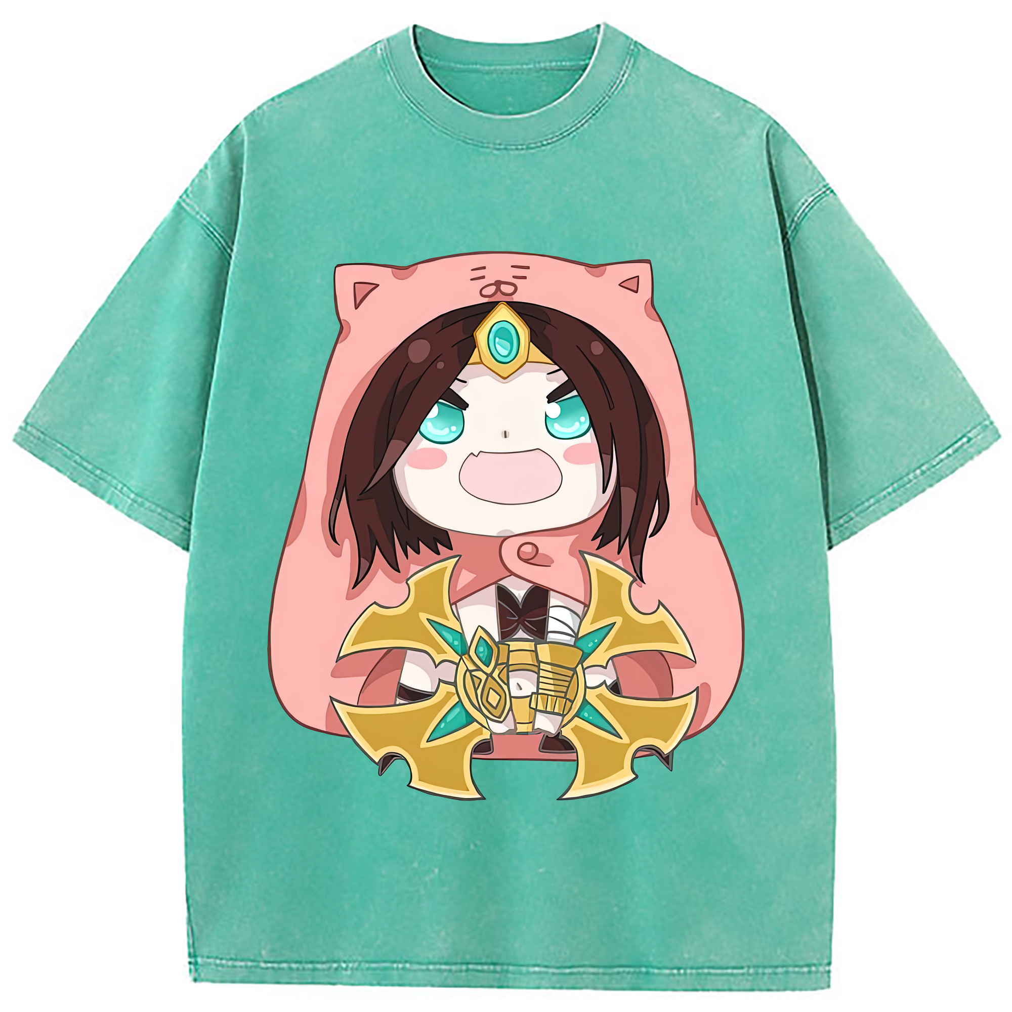 （画像用） リーグ・オブ・レジェンド League of Legends LOL 綿100% ヴィンテージ風 半袖Tシャツ（フロントプリント）
